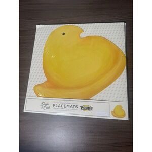 HESTER ‎ AND COOK PLACEMATS SET OF 12 PAPER Peep 15.6"X 15.7"NEW Easter